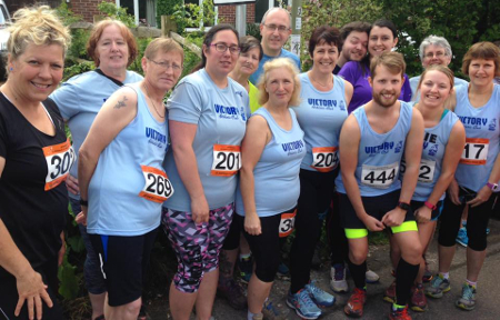 Couch to 5k graduates at The Clanfield Challenge