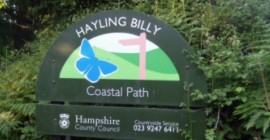 Hayling Billy trail sign